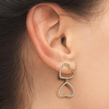 Load image into Gallery viewer, Hearts for LOVE Large Asymmetric Earrings