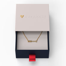 Load image into Gallery viewer, A-row of HEARTS Necklace